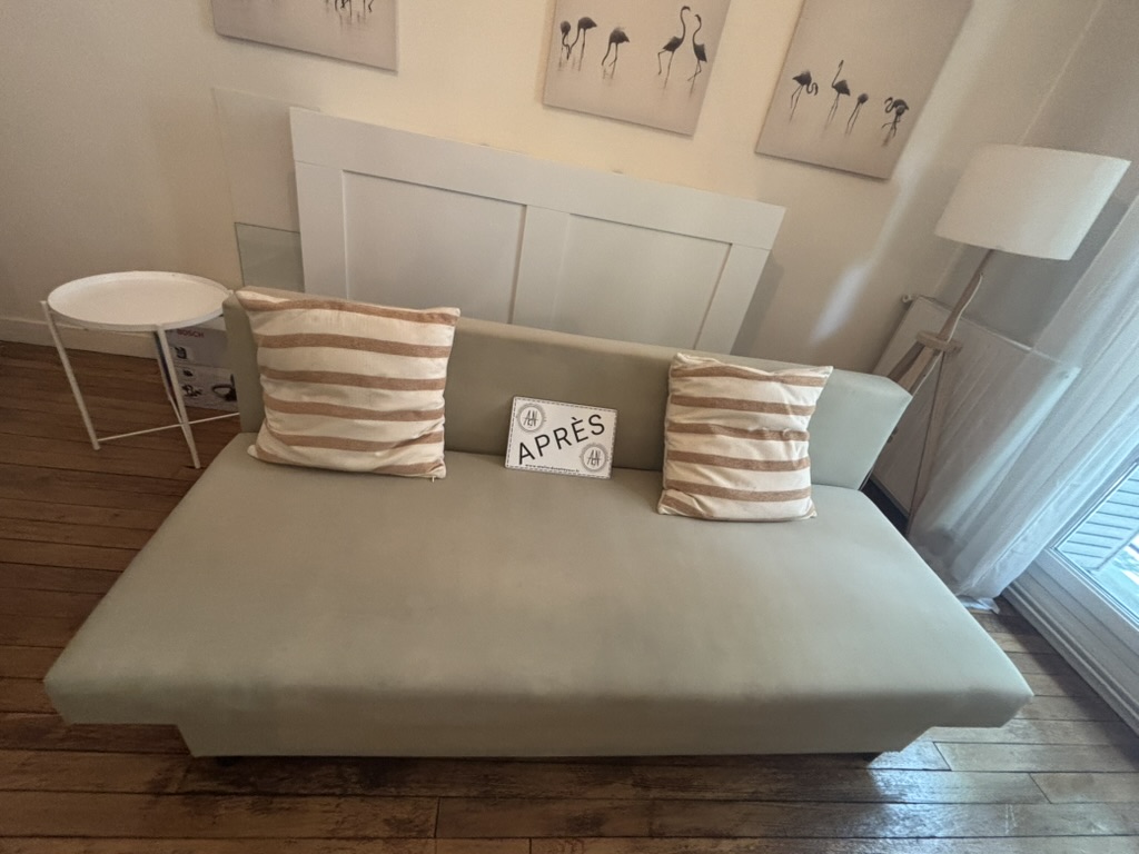Canapé/banquette — après