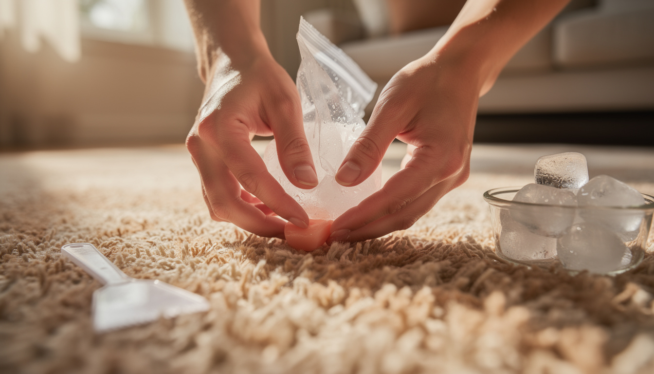 découvrez des méthodes simples et efficaces pour enlever du chewing-gum sur un tapis sans l'abîmer, et redonnez-lui un aspect propre rapidement.